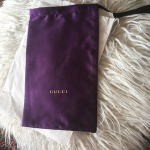 GUCCI new eyeglass storage bag purple
